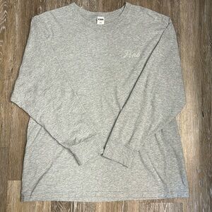 PINK Campus Cotton Long Sleeve Tee